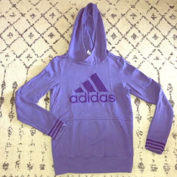 adidas Tops - Purple adidas hoodie